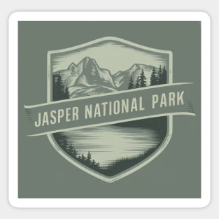 Jasper National Park Green Sticker